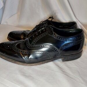 Florsheim  Imperial Kenmoor Black Wingtip Oxford Men's Shoes Size  10 1/2 EEE